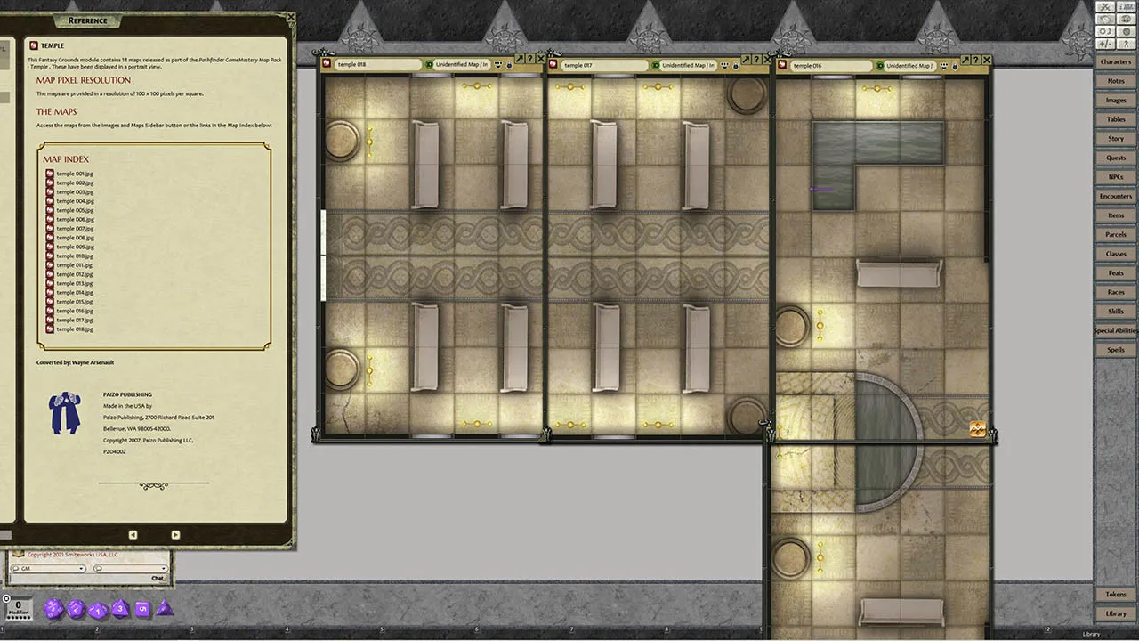 Fantasy Grounds - Pathfinder RPG - GameMastery Map Pack: Temples Screenshot 2