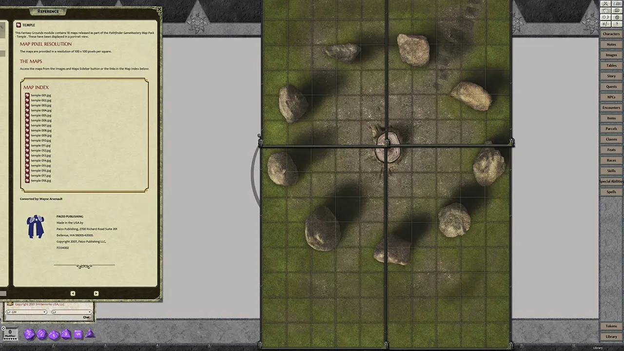Fantasy Grounds - Pathfinder RPG - GameMastery Map Pack: Temples Screenshot 0