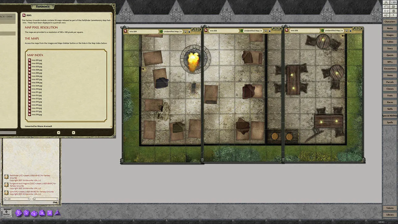 Fantasy Grounds - Pathfinder RPG - GameMastery Map Pack: Inns Screenshot 0