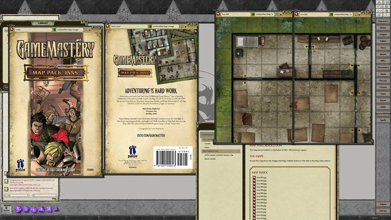 Fantasy Grounds - Pathfinder RPG - GameMastery Map Pack: Inns Screenshot 4