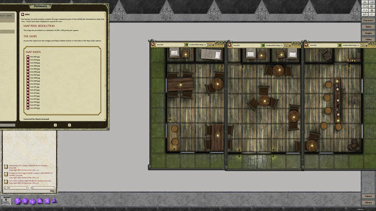 Fantasy Grounds - Pathfinder RPG - GameMastery Map Pack: Inns Screenshot 2