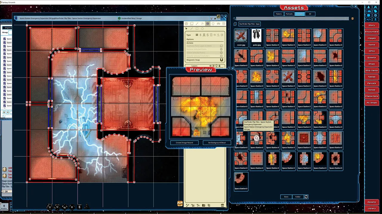 Fantasy Grounds - Starfinder FlipTiles - Space Station Emergency Expansion Screenshot 4