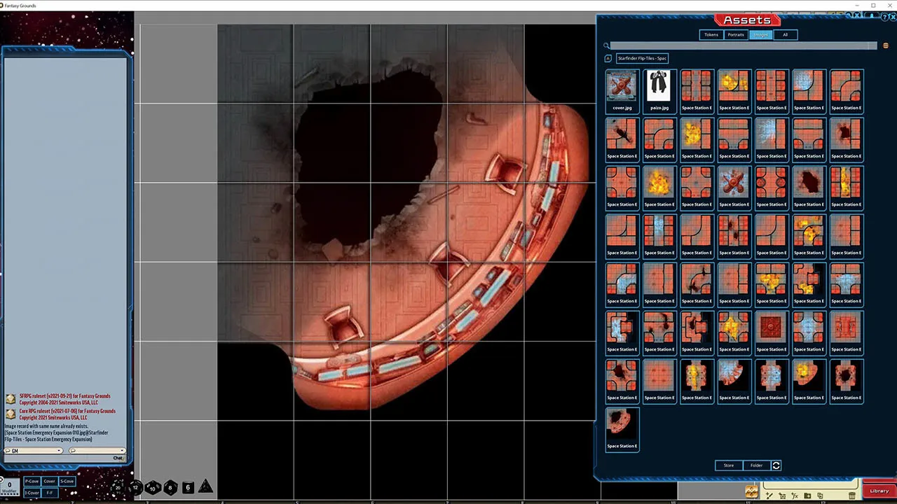 Fantasy Grounds - Starfinder FlipTiles - Space Station Emergency Expansion Screenshot 1