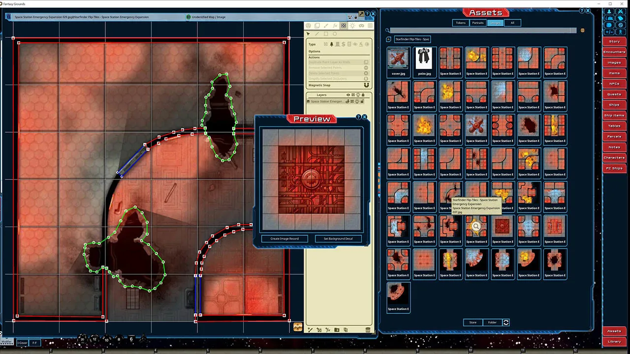 Fantasy Grounds - Starfinder FlipTiles - Space Station Emergency Expansion Screenshot 3