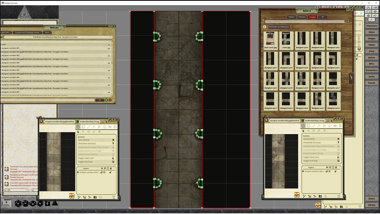 Fantasy Grounds - Pathfinder RPG - GameMastery Map Pack: Dungeon Corridors Screenshot 3