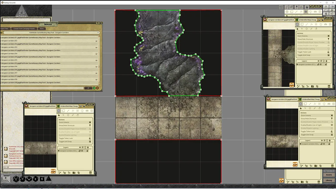 Fantasy Grounds - Pathfinder RPG - GameMastery Map Pack: Dungeon Corridors Screenshot 4