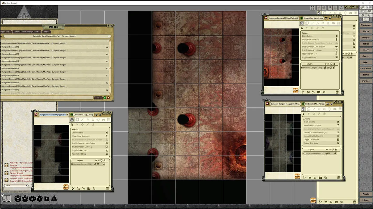 Fantasy Grounds - Pathfinder RPG - GameMastery Map Pack: Dungeon Dangers Screenshot 4