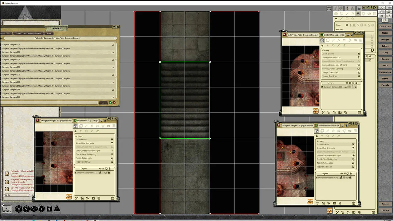 Fantasy Grounds - Pathfinder RPG - GameMastery Map Pack: Dungeon Dangers Screenshot 1
