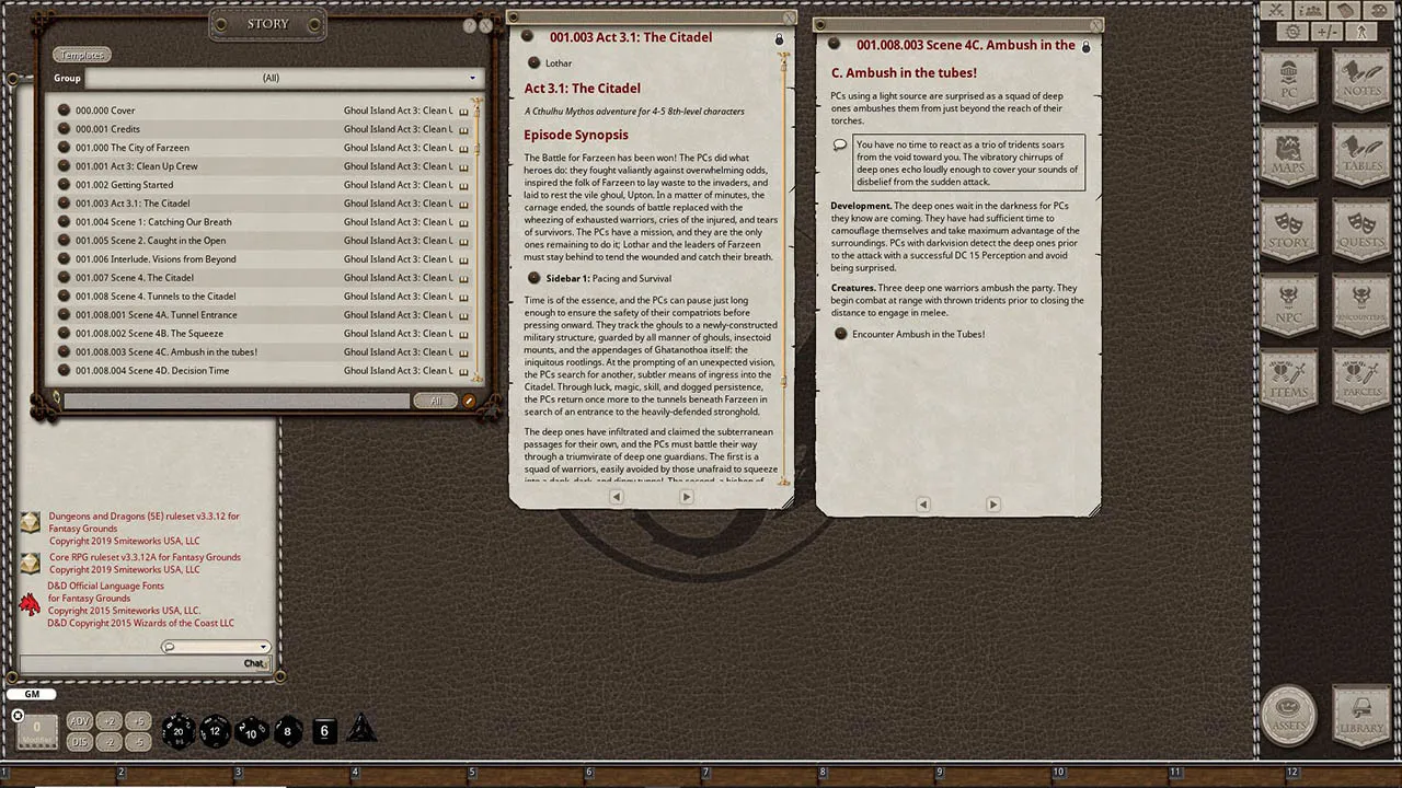 Fantasy Grounds - Ghoul Island Act 3 Clean Up Crew Screenshot 3