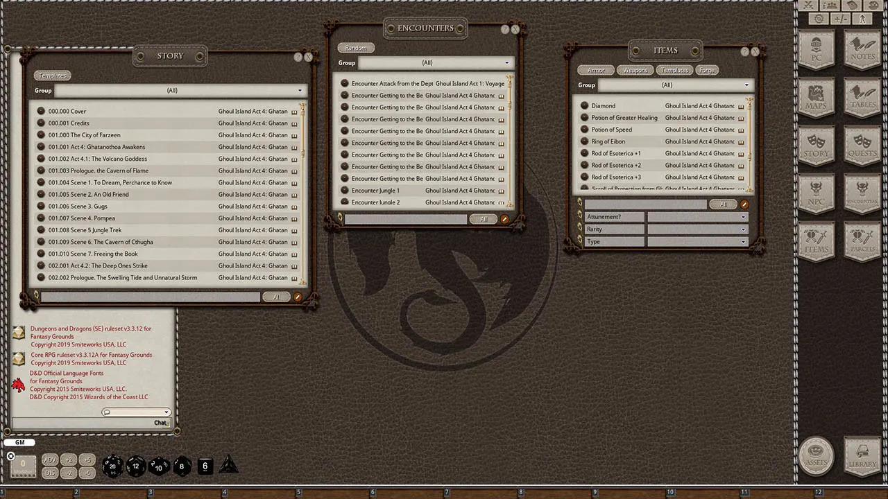 Fantasy Grounds - Ghoul Island Act 4 Ghatanothoa Awakens Screenshot 1