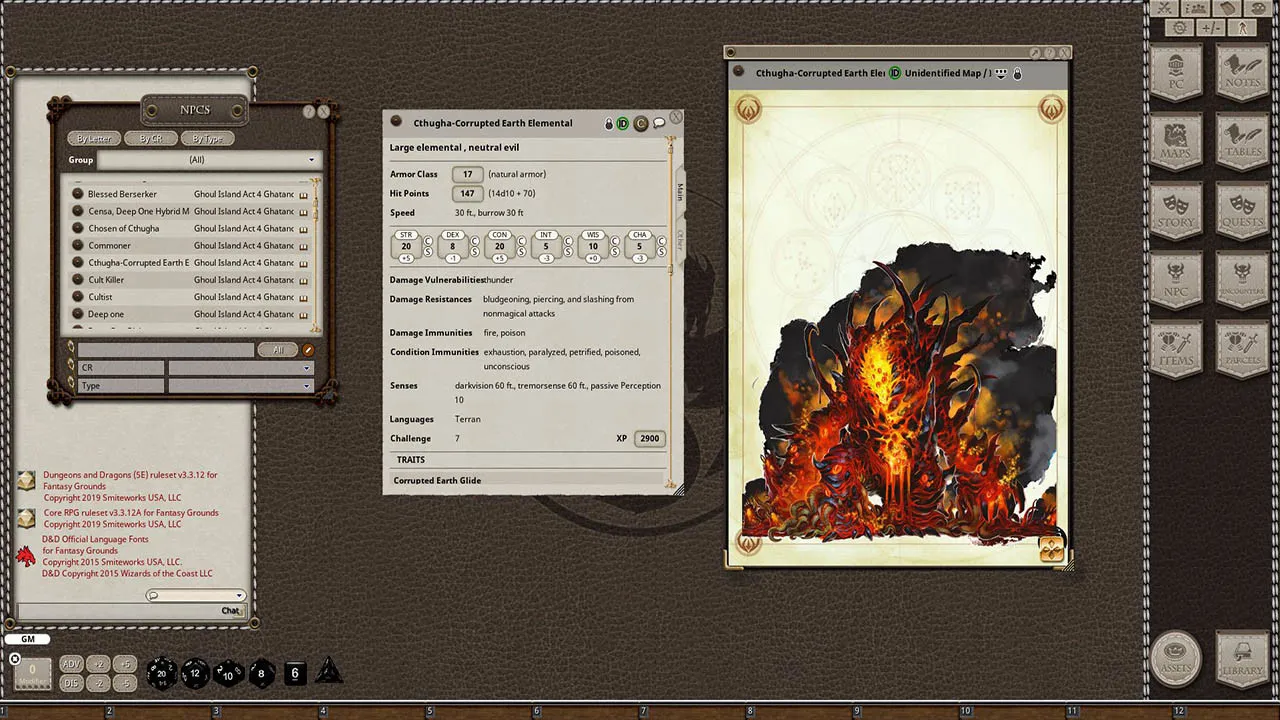 Fantasy Grounds - Ghoul Island Act 4 Ghatanothoa Awakens Screenshot 3
