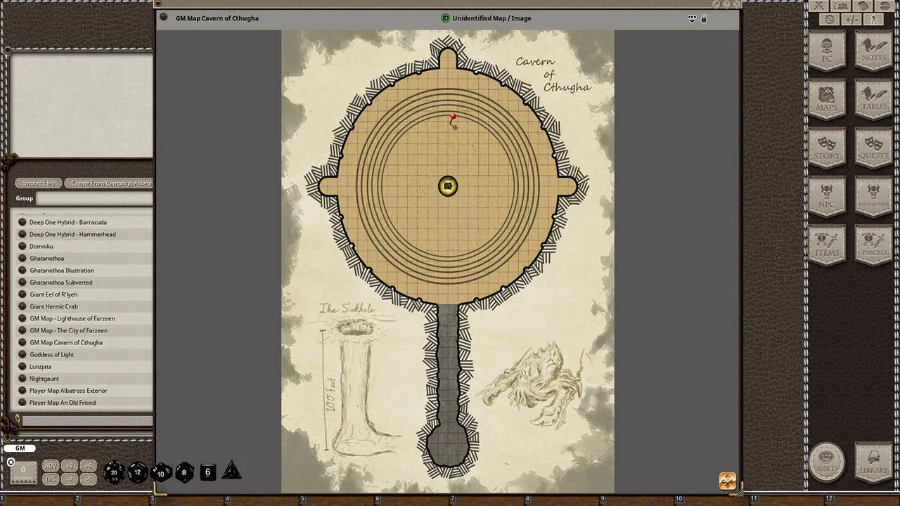 Fantasy Grounds - Ghoul Island Act 4 Ghatanothoa Awakens Screenshot 0