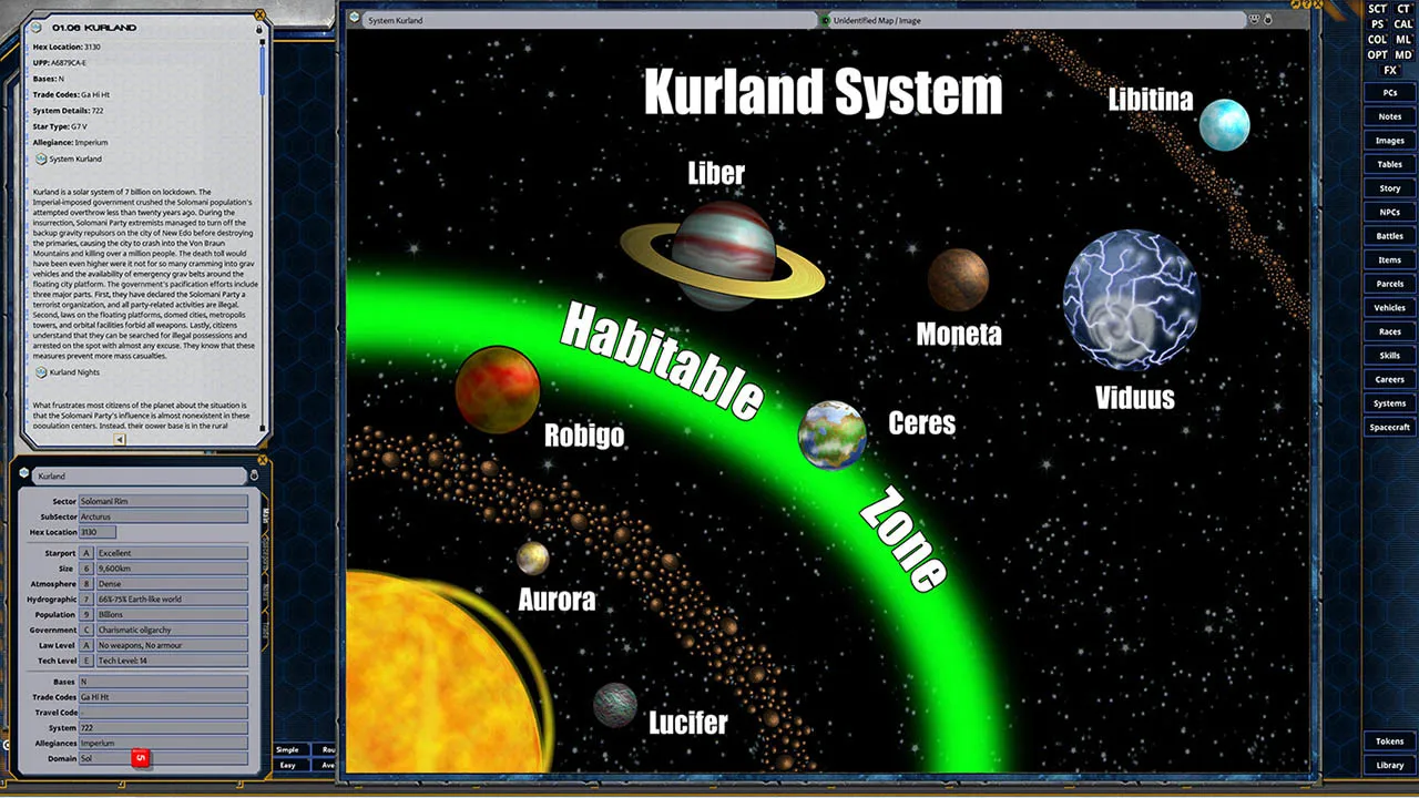 Fantasy Grounds - Solomani Worlds: Kurland Cluster Screenshot 5