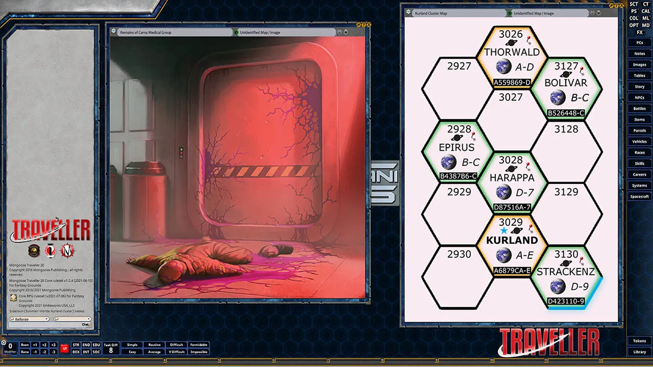 Fantasy Grounds - Solomani Worlds: Kurland Cluster Screenshot 4
