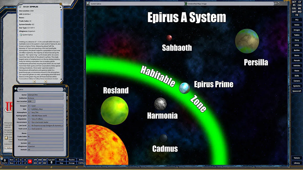 Fantasy Grounds - Solomani Worlds: Kurland Cluster Screenshot 0