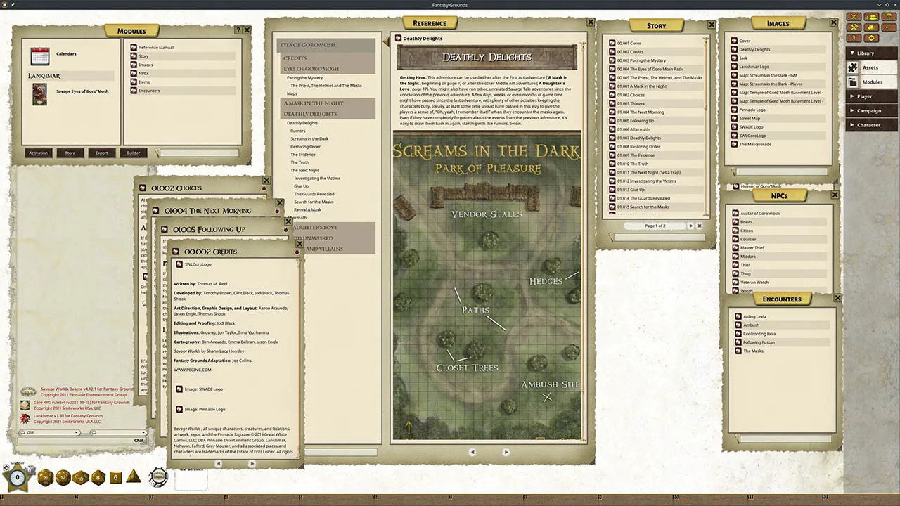 Fantasy Grounds - Lankhmar: The Eyes of Goro'mosh Adventure Screenshot 0