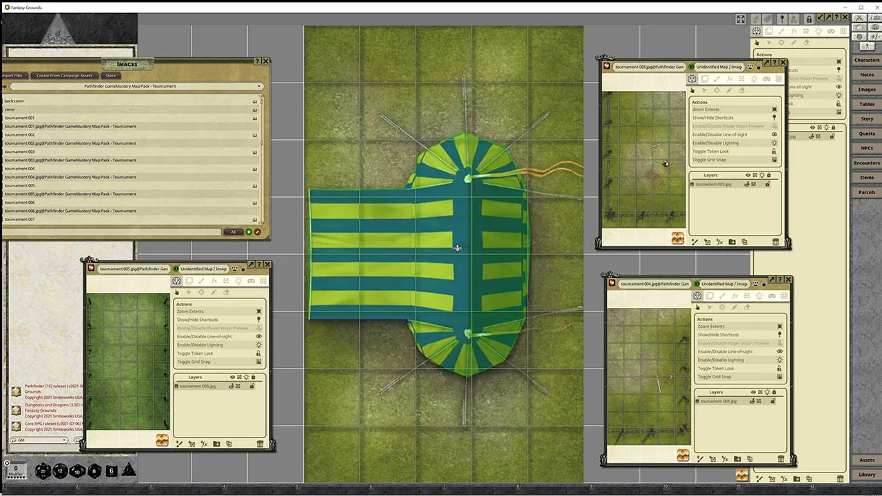 Fantasy Grounds - Pathfinder RPG - GameMastery Map Pack: Tournament Screenshot 1