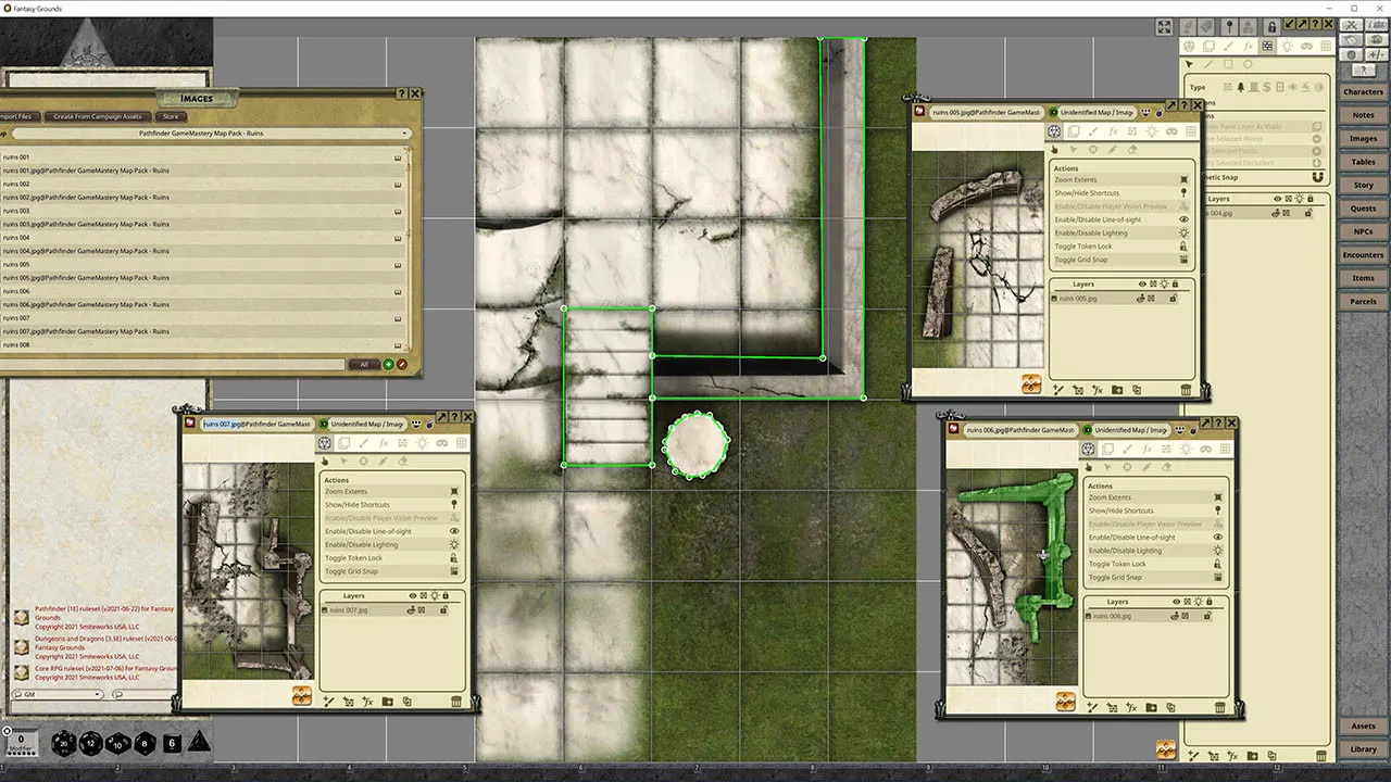 Fantasy Grounds - Pathfinder RPG - GameMastery Map Pack: Ruins Screenshot 0