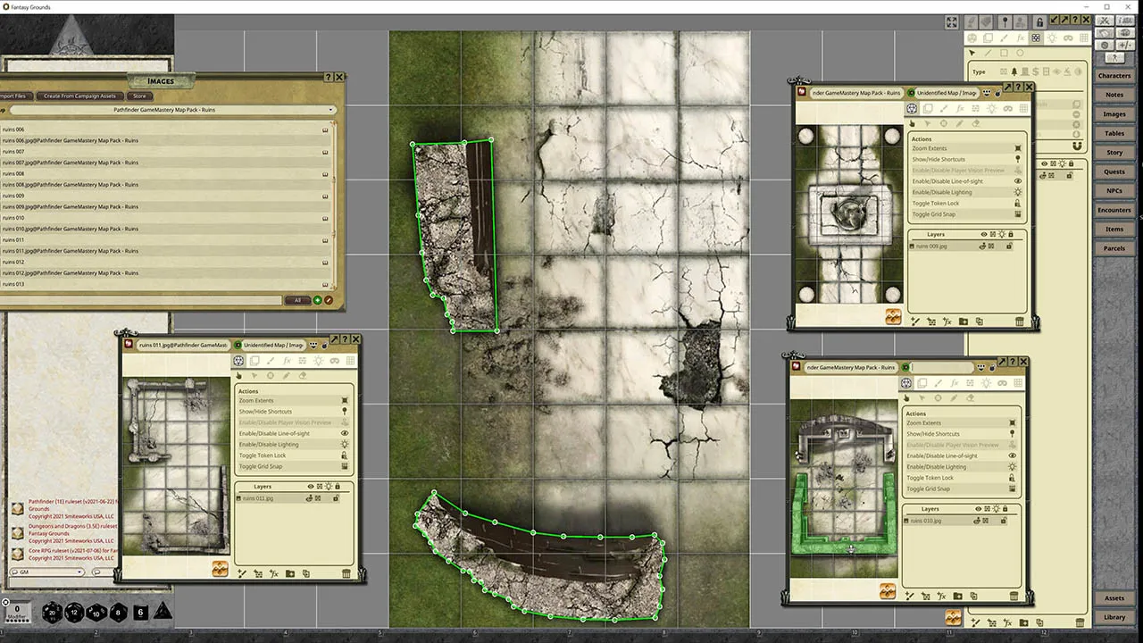 Fantasy Grounds - Pathfinder RPG - GameMastery Map Pack: Ruins Screenshot 4