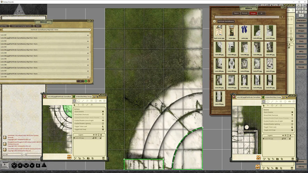 Fantasy Grounds - Pathfinder RPG - GameMastery Map Pack: Ruins Screenshot 2