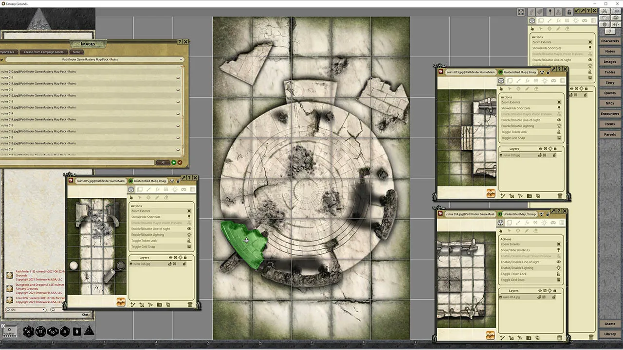 Fantasy Grounds - Pathfinder RPG - GameMastery Map Pack: Ruins Screenshot 1