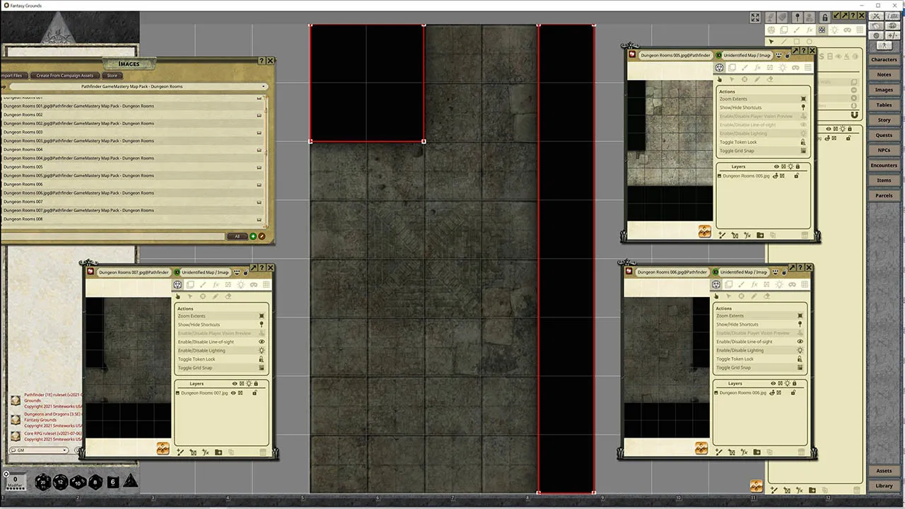 Fantasy Grounds - Pathfinder RPG - GameMastery Map Pack: Dungeon Rooms Screenshot 0