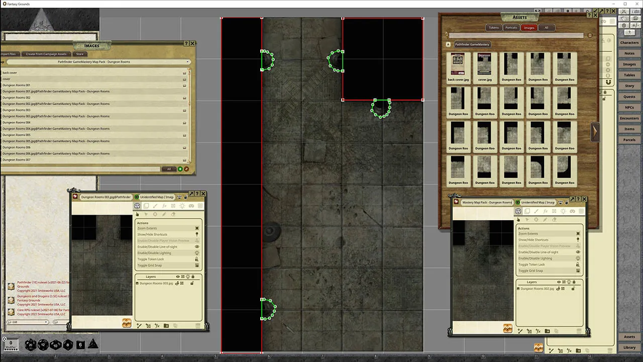 Fantasy Grounds - Pathfinder RPG - GameMastery Map Pack: Dungeon Rooms Screenshot 2
