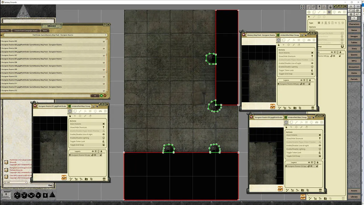 Fantasy Grounds - Pathfinder RPG - GameMastery Map Pack: Dungeon Rooms Screenshot 3