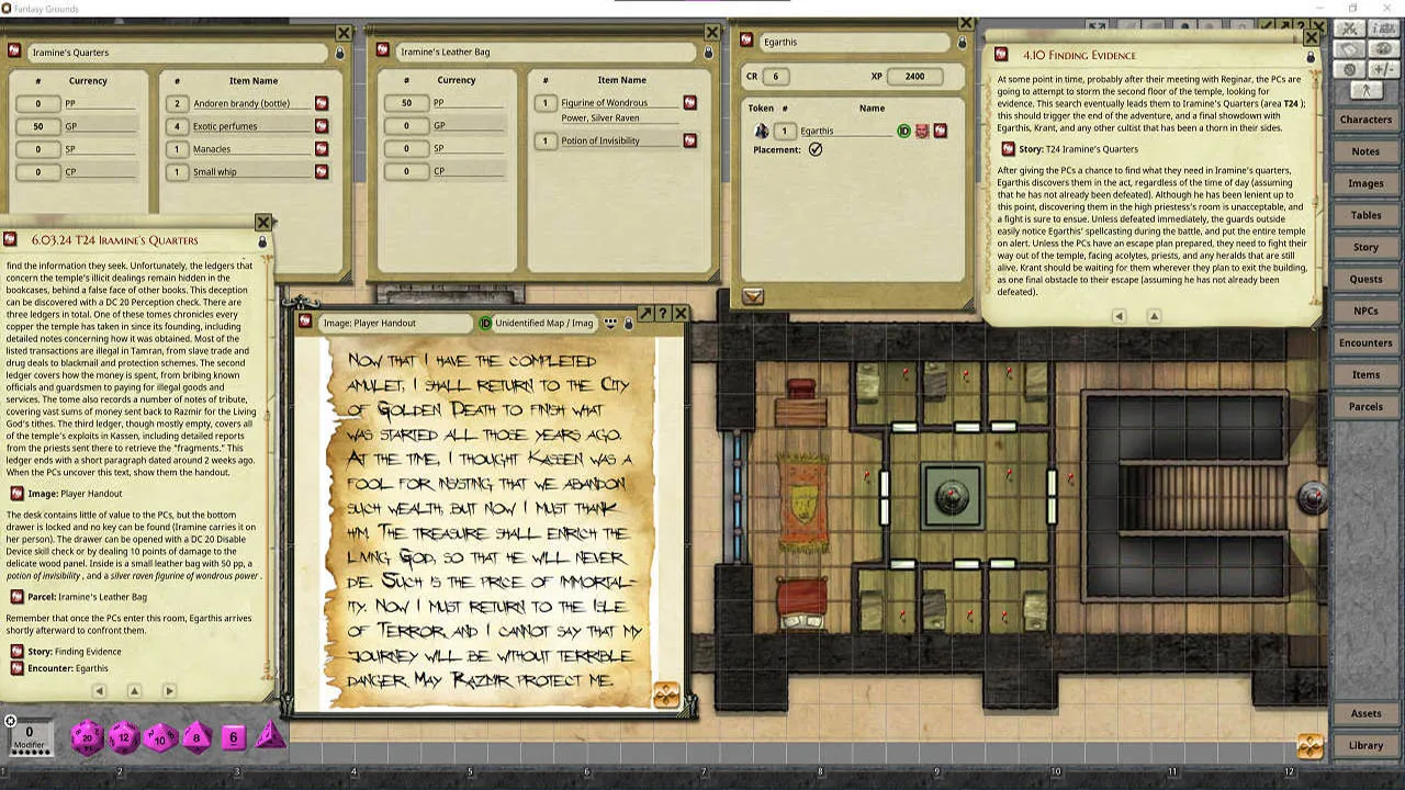 Fantasy Grounds - Pathfinder RPG - Pathfinder Module: Masks of the Living God Screenshot 3