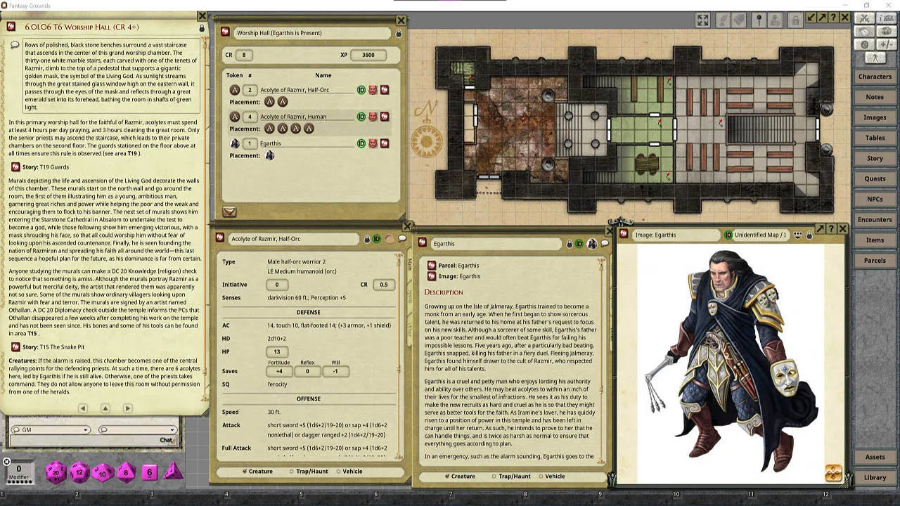 Fantasy Grounds - Pathfinder RPG - Pathfinder Module: Masks of the Living God Screenshot 1