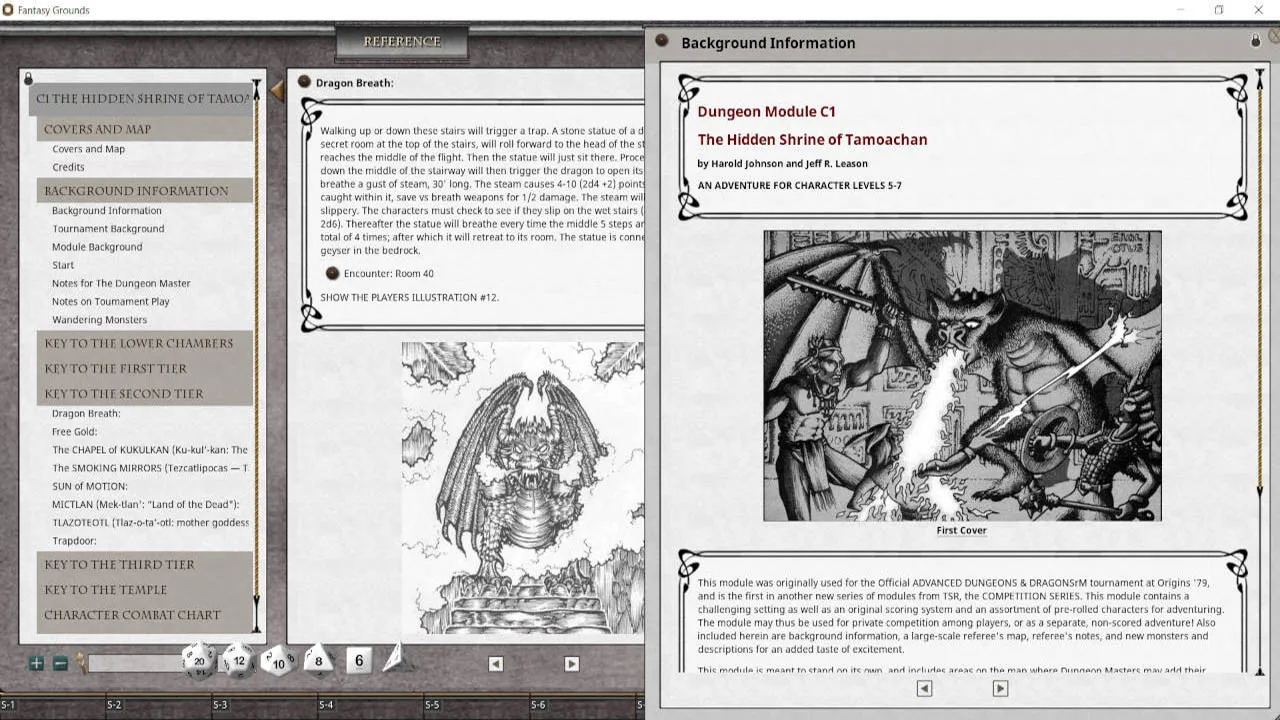 Fantasy Grounds - D&D Classics - C1 The Hidden Shrine of Tamoachan (1E) Screenshot 4