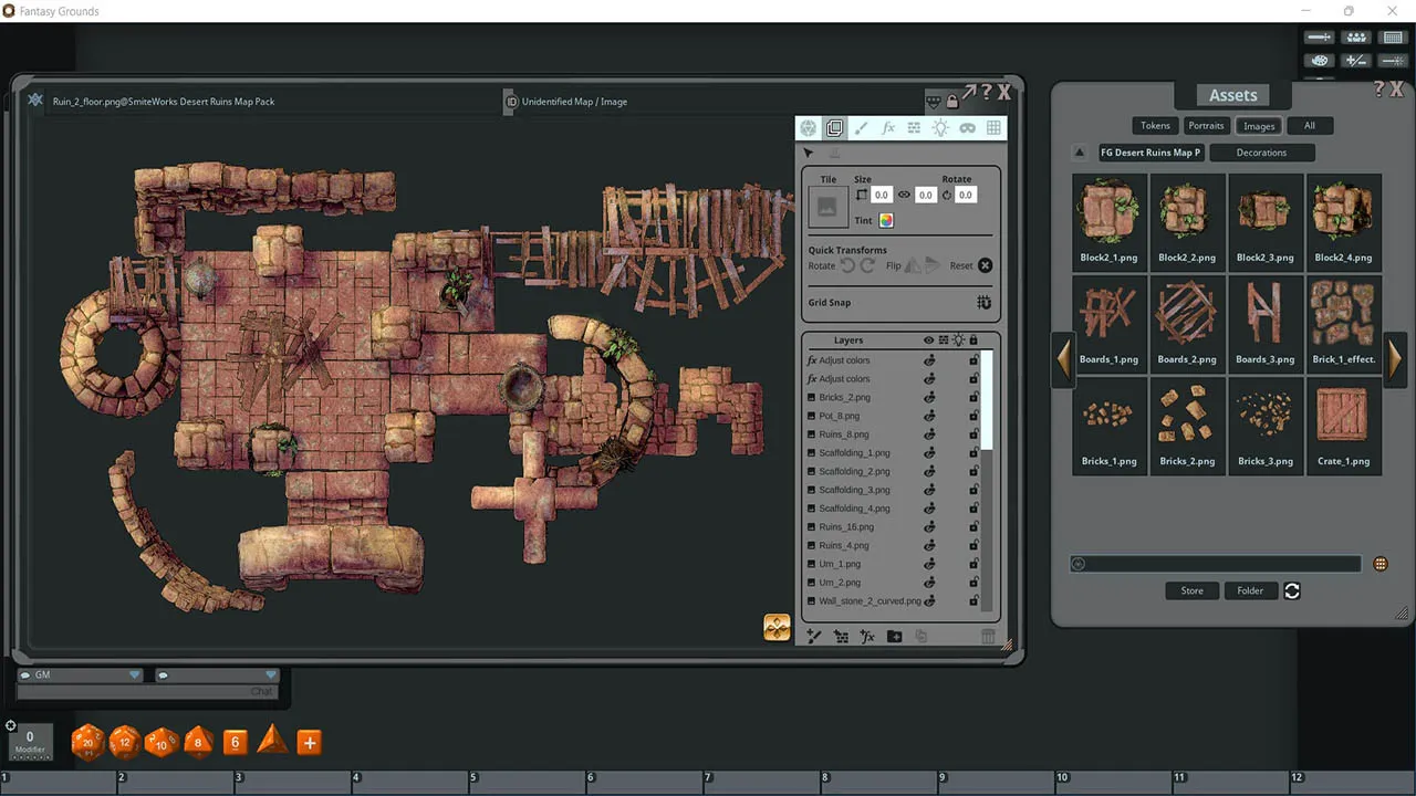 Fantasy Grounds - FG Desert Ruins Map Pack Screenshot 3