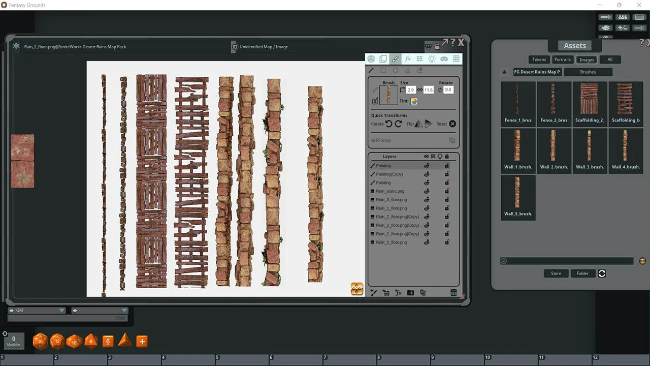 Fantasy Grounds - FG Desert Ruins Map Pack Screenshot 2