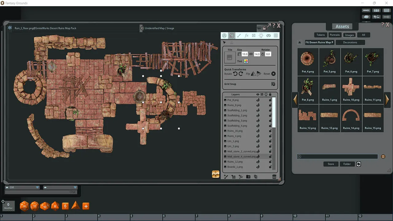 Fantasy Grounds - FG Desert Ruins Map Pack Screenshot 4