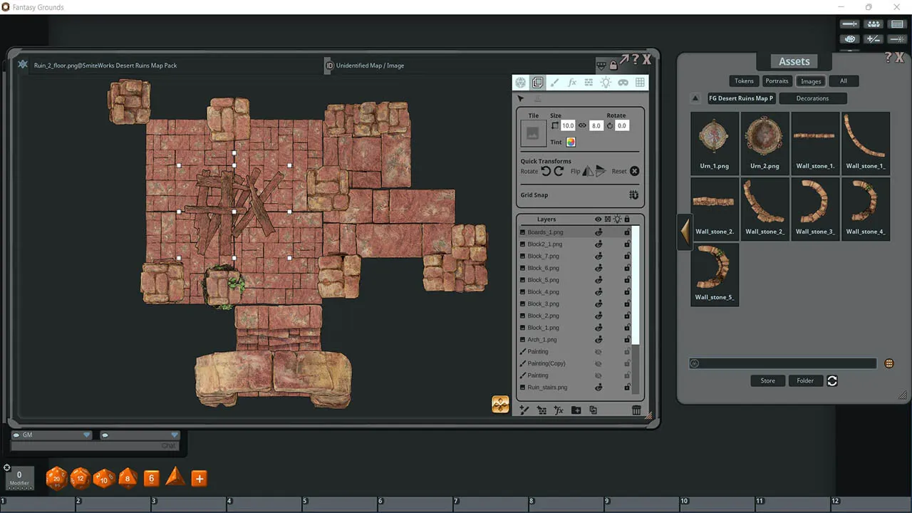 Fantasy Grounds - FG Desert Ruins Map Pack Screenshot 1