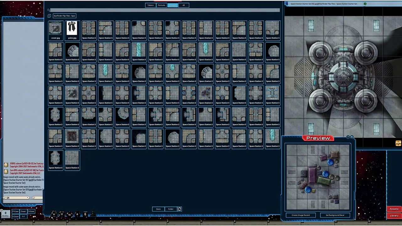 Fantasy Grounds - Starfinder Flip-Tiles - Space Station Starter Set Screenshot 2