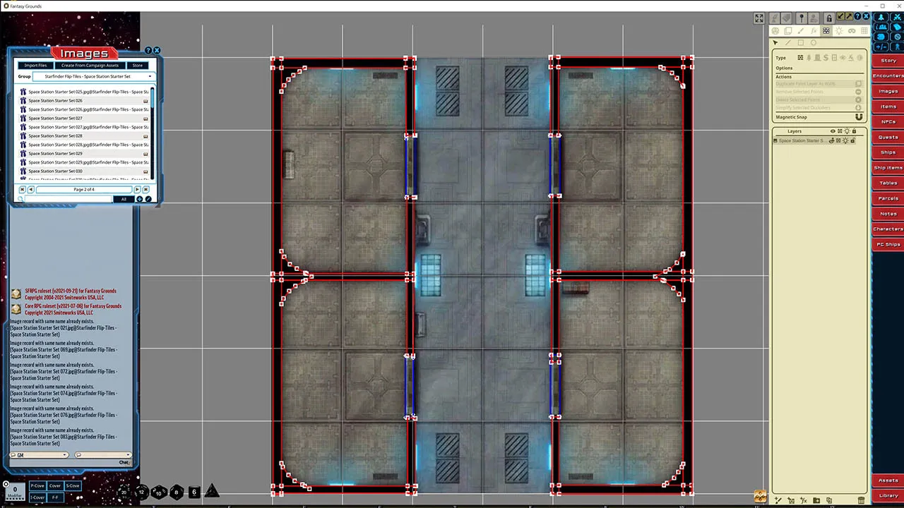 Fantasy Grounds - Starfinder Flip-Tiles - Space Station Starter Set Screenshot 4