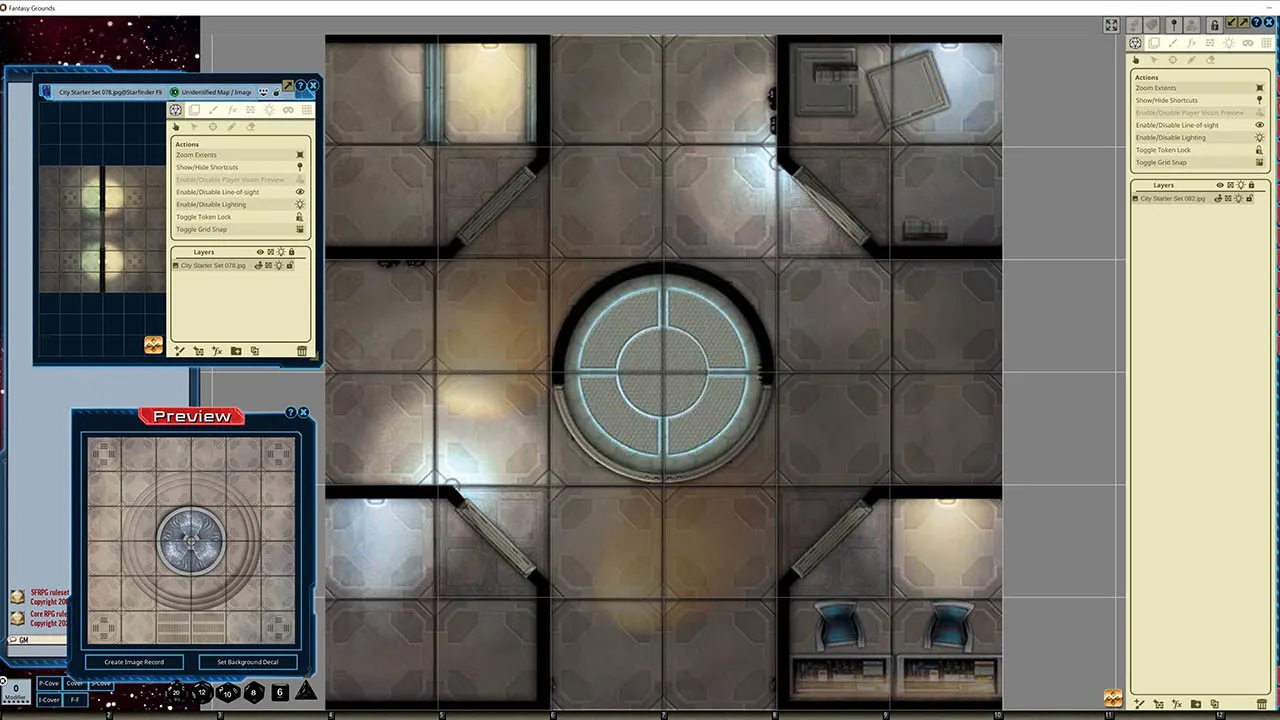 Fantasy Grounds - Starfinder RPG - Flip-Tiles - City Starter Set Screenshot 0