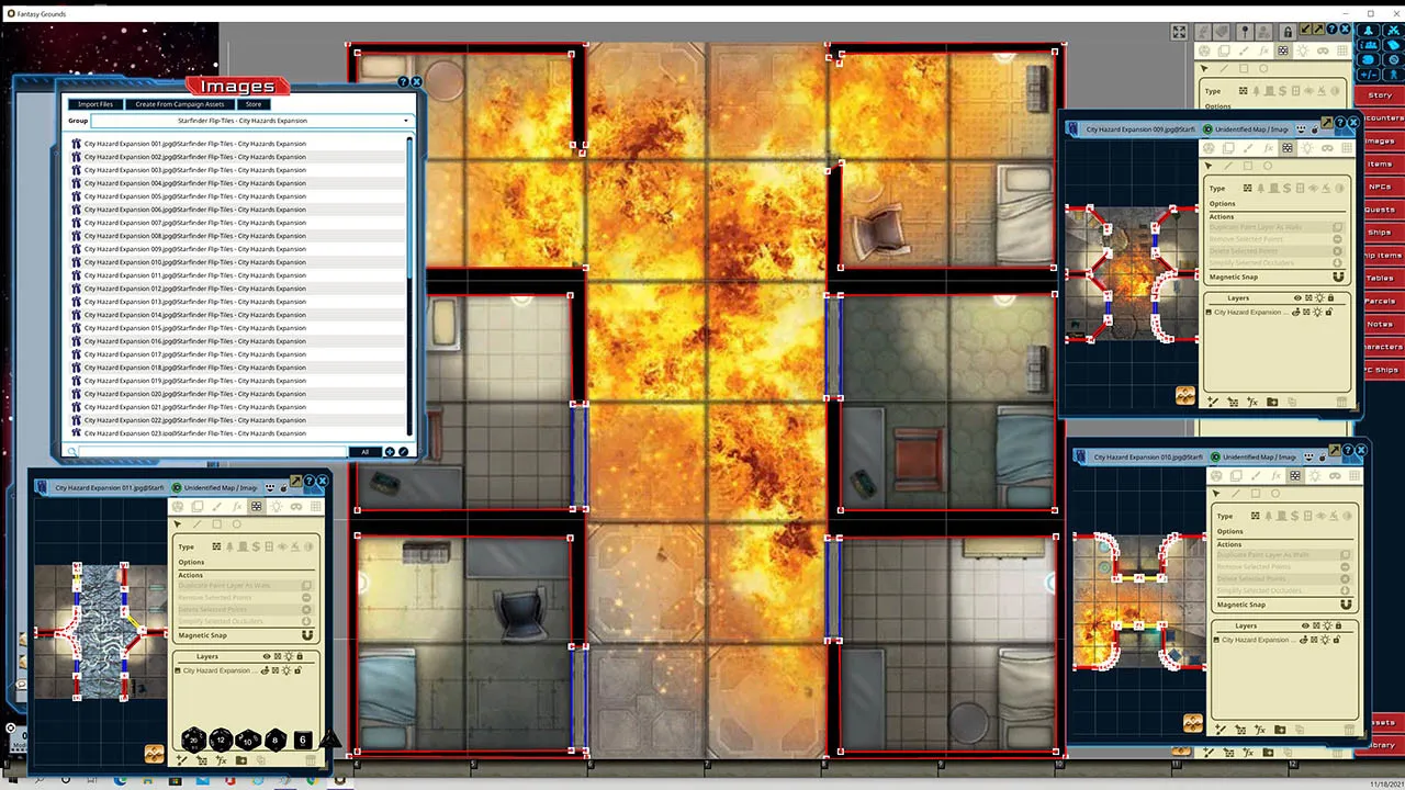 Fantasy Grounds - Starfinder Flip-Tiles - City Hazards Expansion Screenshot 2