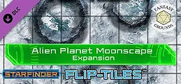 Fantasy Grounds - Starfinder Flip-Tiles - Alien Planet Moonscape Expansion