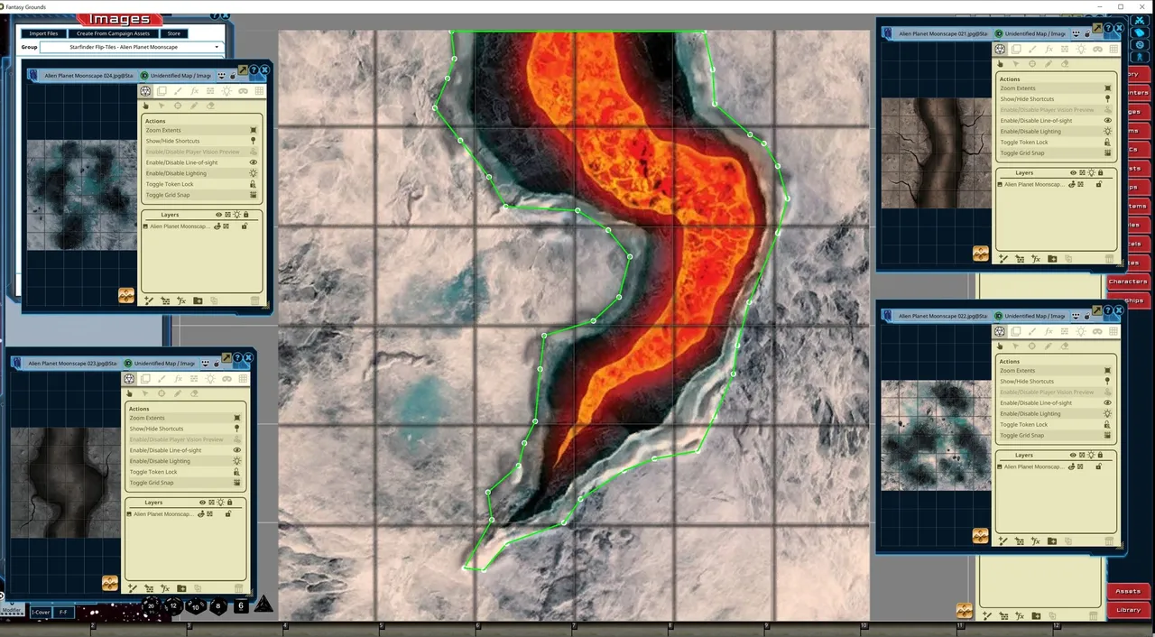 Fantasy Grounds - Starfinder Flip-Tiles - Alien Planet Moonscape Expansion Screenshot 2