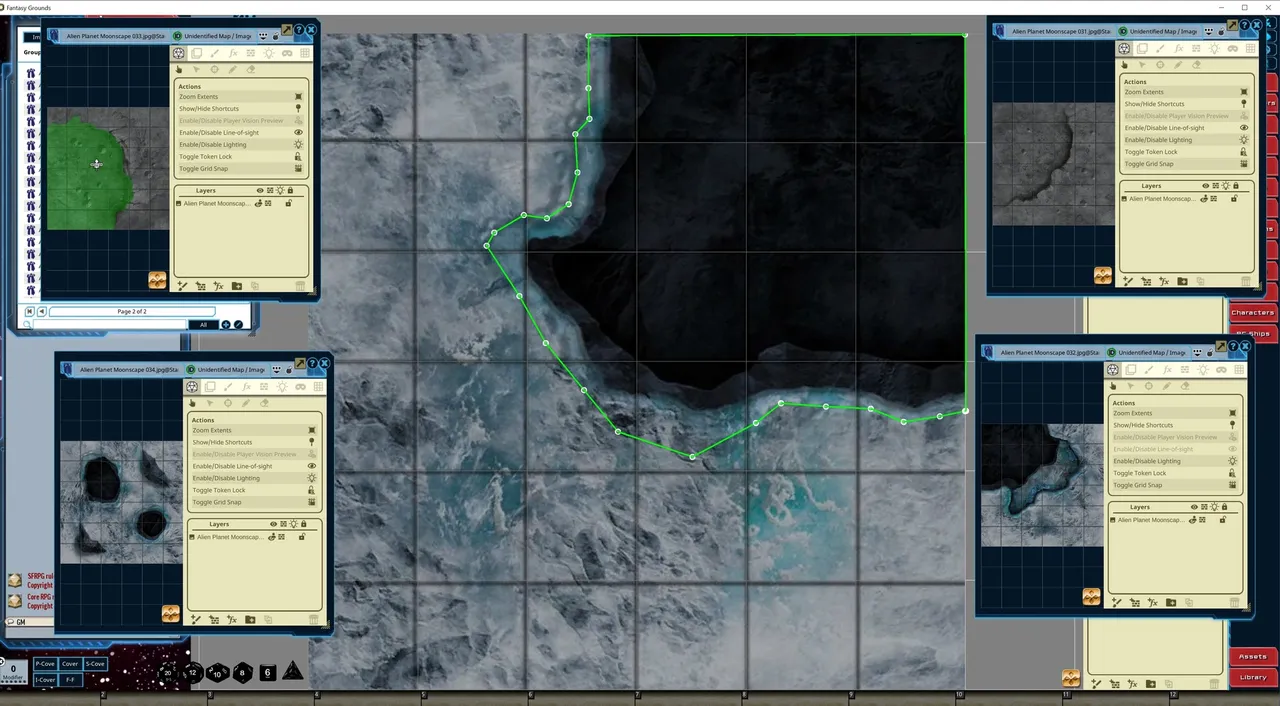Fantasy Grounds - Starfinder Flip-Tiles - Alien Planet Moonscape Expansion Screenshot 0