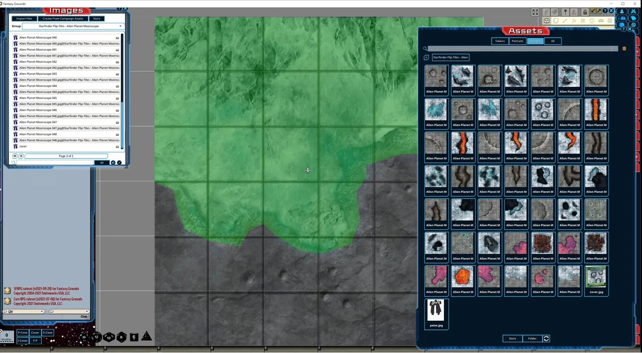 Fantasy Grounds - Starfinder Flip-Tiles - Alien Planet Moonscape Expansion Screenshot 3