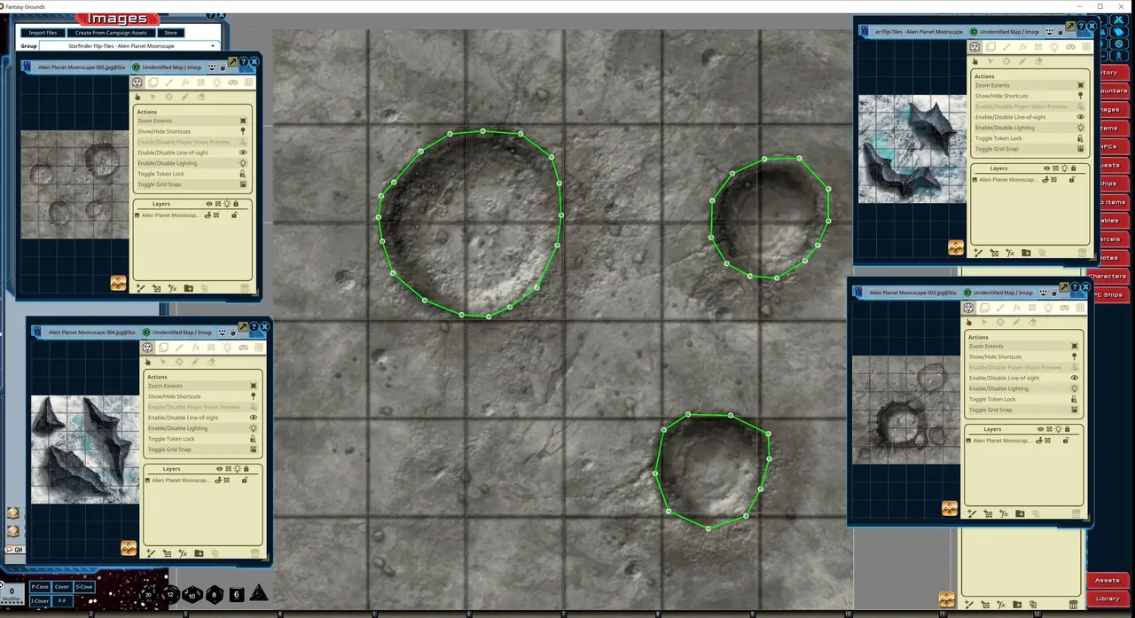 Fantasy Grounds - Starfinder Flip-Tiles - Alien Planet Moonscape Expansion Screenshot 1
