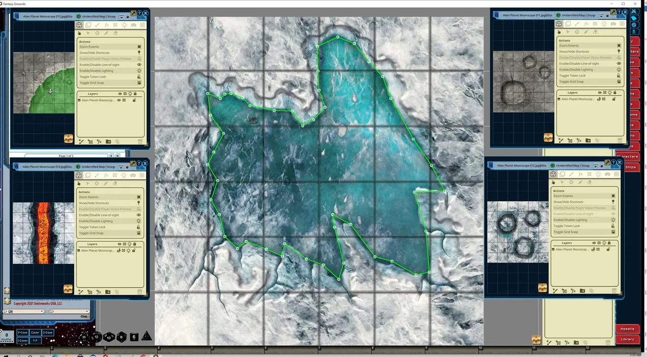 Fantasy Grounds - Starfinder Flip-Tiles - Alien Planet Moonscape Expansion Screenshot 4