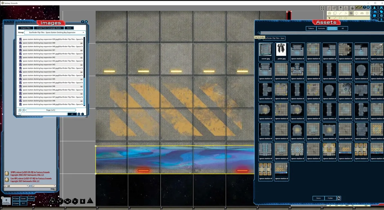 Fantasy Grounds - Starfinder Flip-Tiles - Space Station Docking Bay Expansion Screenshot 4
