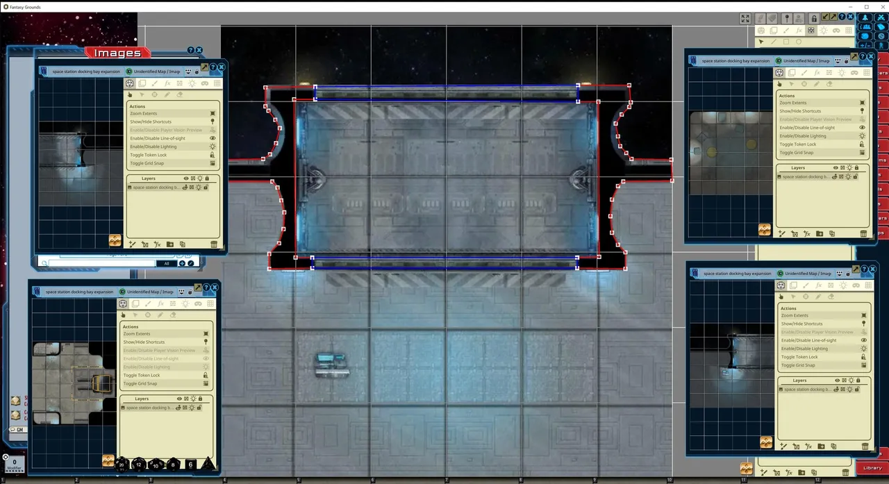 Fantasy Grounds - Starfinder Flip-Tiles - Space Station Docking Bay Expansion Screenshot 0