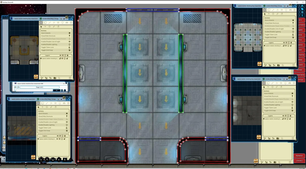 Fantasy Grounds - Starfinder Flip-Tiles - Space Station Docking Bay Expansion Screenshot 2