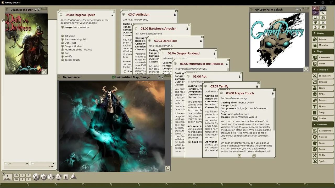 Fantasy Grounds - Death in the Darkness Screenshot 2
