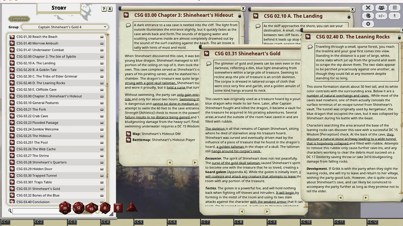 Fantasy Grounds - Captain Shineheart's Gold Screenshot 3
